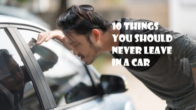 Things you should never leave in a Car